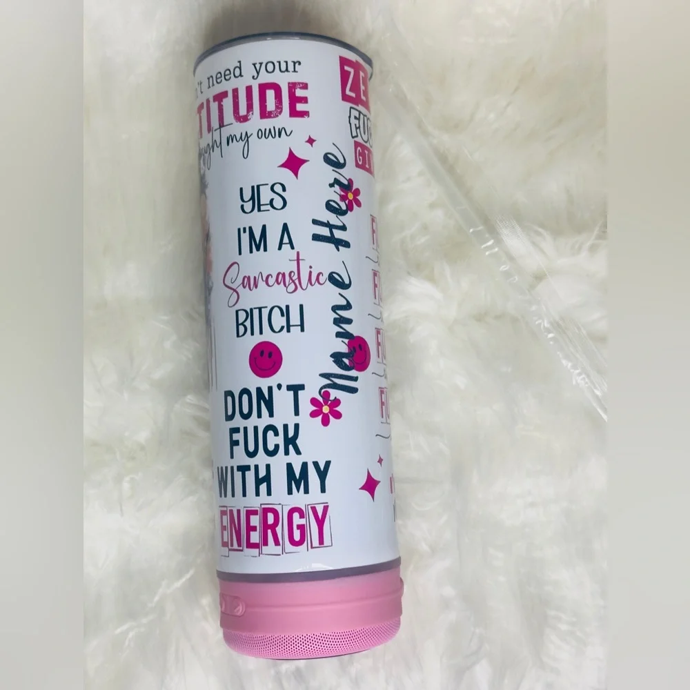 *NEW*‎ 20 oz Bluetooth Sublimated Speaker Tumbler